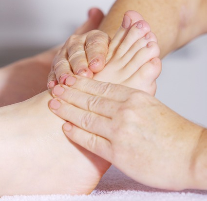 Foot Massage on ladies feet Foot Massage on ladies feet